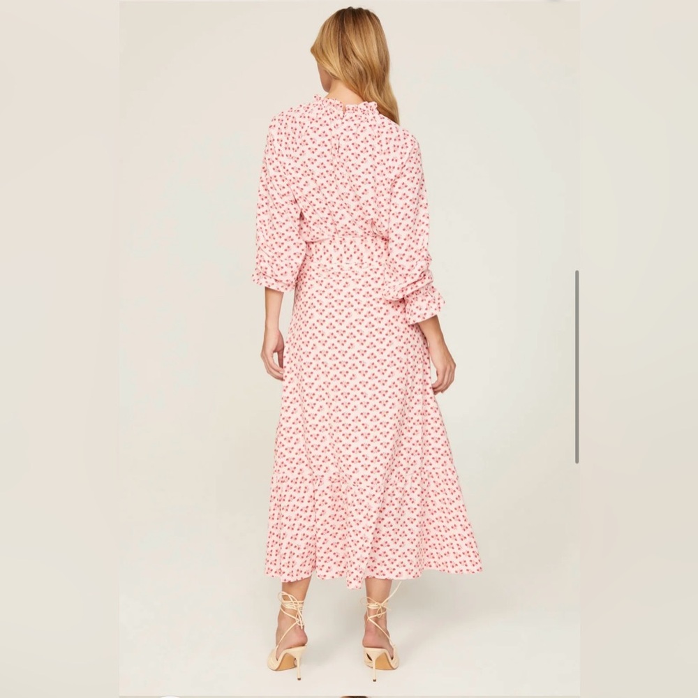 Hill House Home Pink Posy 2pc Set: Millie Top + Mirabel Wrap Skirt Floral Ruffle - Picture 3 of 12